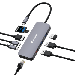 VERBATIM USB-C Pro Multiport Hub 9 Port CMH-09