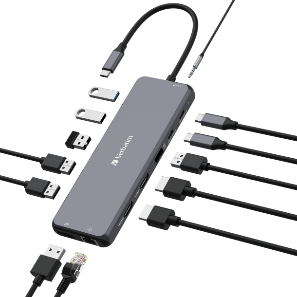 VERBATIM USB-C Pro Multiport Hub 13 Port CMH-13