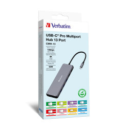 VERBATIM USB-C Pro Multiport Hub 13 Port CMH-13
