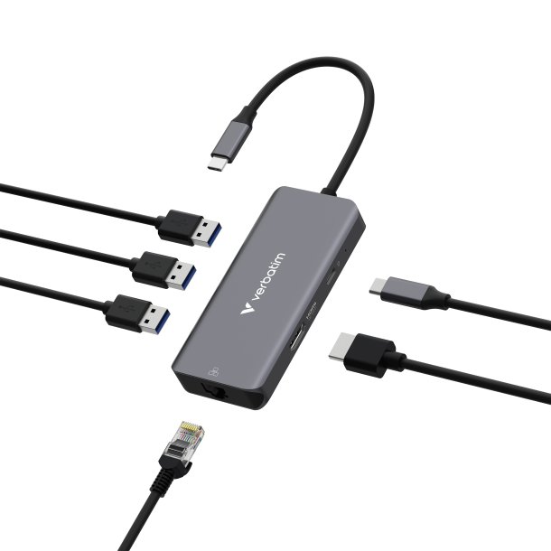USB-C Essentials Multiport Hub 6 Port with RJ45