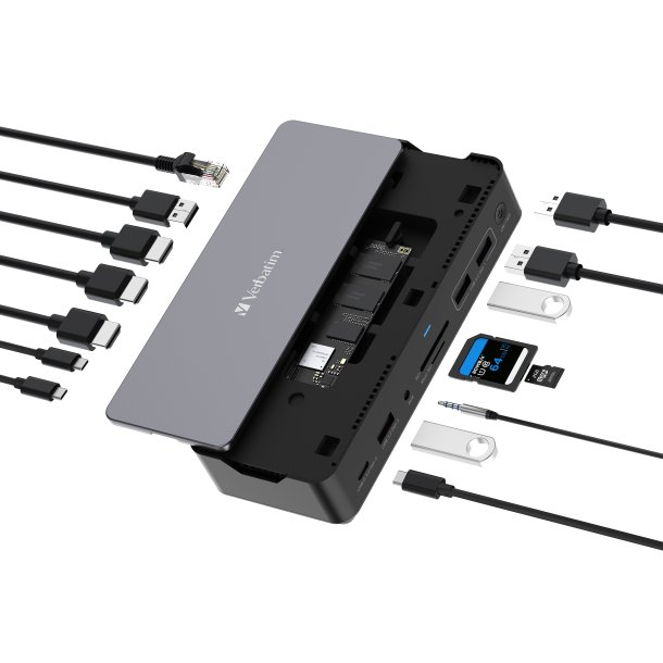 USB-C Pro Docking Station 15 Port w/SSD slot CDS-15S