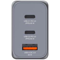 GNC-65 GaN Charger 3 Port 65W USB-A/USB-C