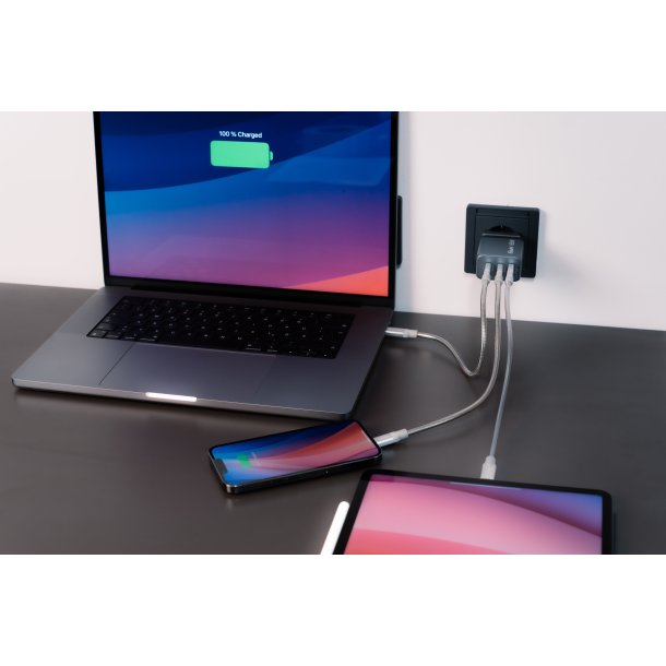 GNC-65 GaN Charger 3 Port 65W USB-A/USB-C
