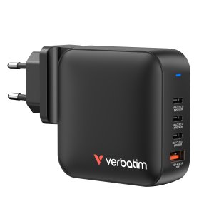 VERBATIM Mini GaN Charger 165W 4 Port US/EU/UK ADP