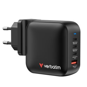VERBATIM Mini GaN Charger 100W 4 Port US/EU/UK ADP