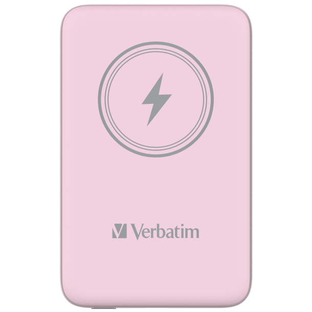 VERBATIM Power P 10000 mAh UBS-C PD 20W WIRELESS 15W Pink