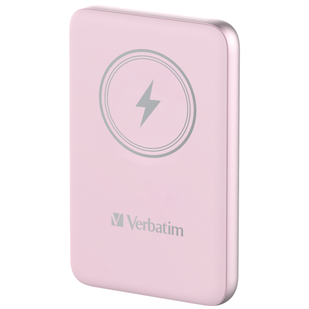 VERBATIM Power P 10000 mAh UBS-C PD 20W WIRELESS 15W Pink