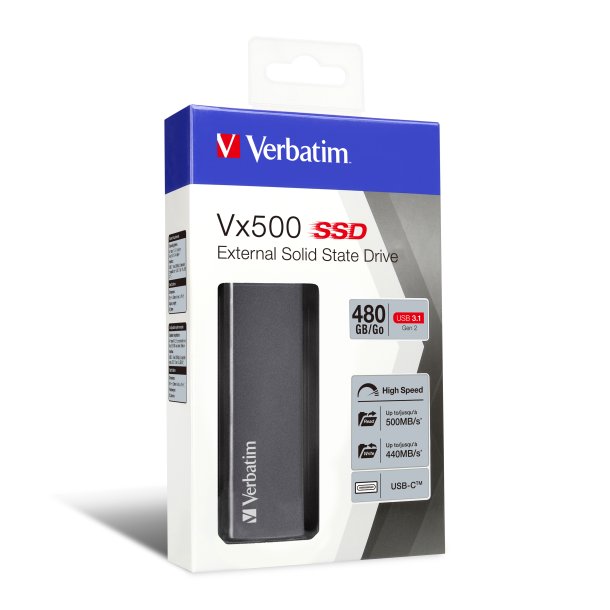 VX500 External SSD USB 3.1 G2 240GB, Silver