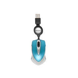 VERBATIM Go Mini Optical Travel Mouse Caribbean Blue