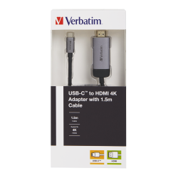VERBATIM USB-C to HDMI Adapter USB 3.1 GEN1 1.5M Cable