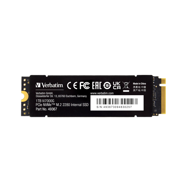 VERBATIM VI7000G PCIE NVME M.2 SSD 1TB