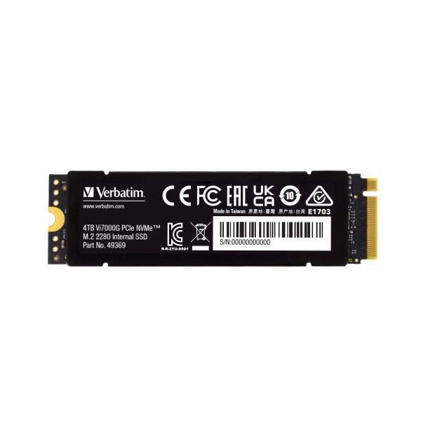 VERBATIM Vi7000G PCIe4 NVMe M.2 SSD 4TB