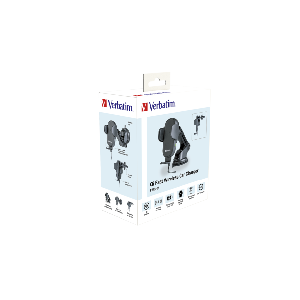 VERBATIM FWC-01 Qi Fast Wireless Car Charger