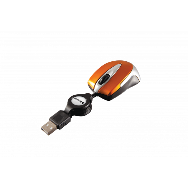 Optical Mini Travel Mouse USB Volcanic Orange