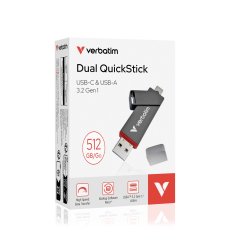 VERBATIM USB-A/C 3.2 Gen1 512GB Dual QuickStick