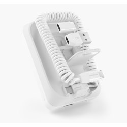 allroundo Pro - The All-In-One Cable+Powerbank, White