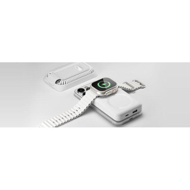 allroundo Pro - The All-In-One Cable+Powerbank, White