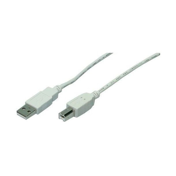 LogiLink USB 2.0 A-B Cable, Grey (3m)