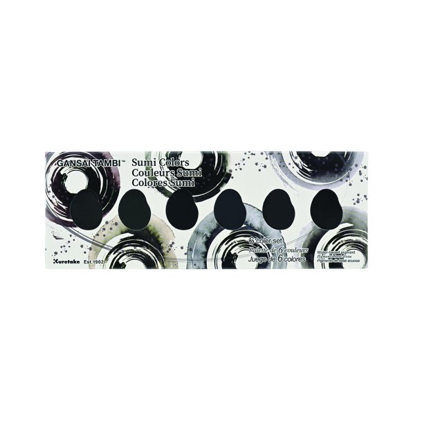 GANSAI TAMBI SUMI COLORS st m. 6 farver