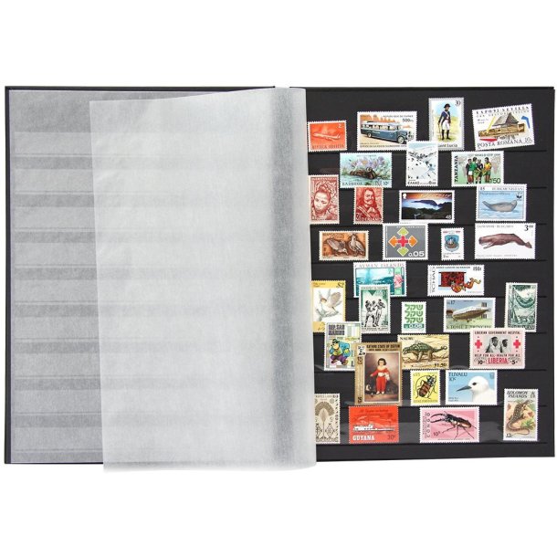 Klassisk frim�rkealbum | Basic | A4 | 32 sorte sider |