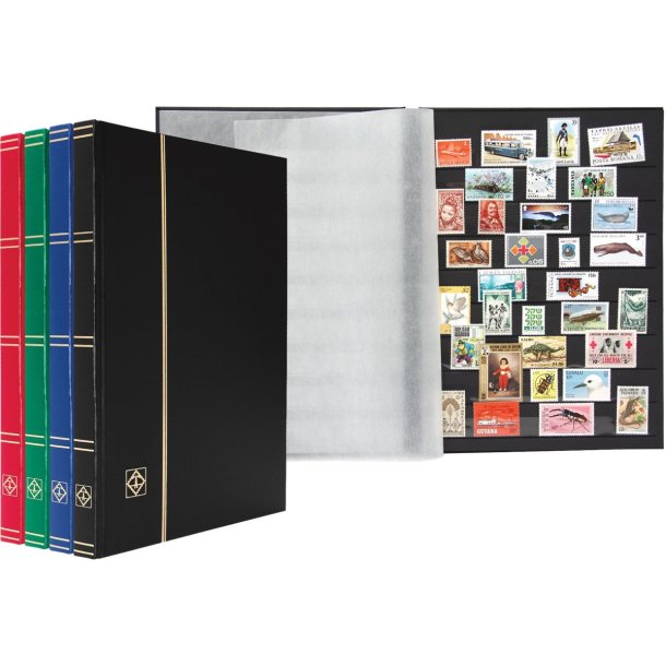 Klassisk frim�rkealbum | Basic | A4 | 32 sorte sider |