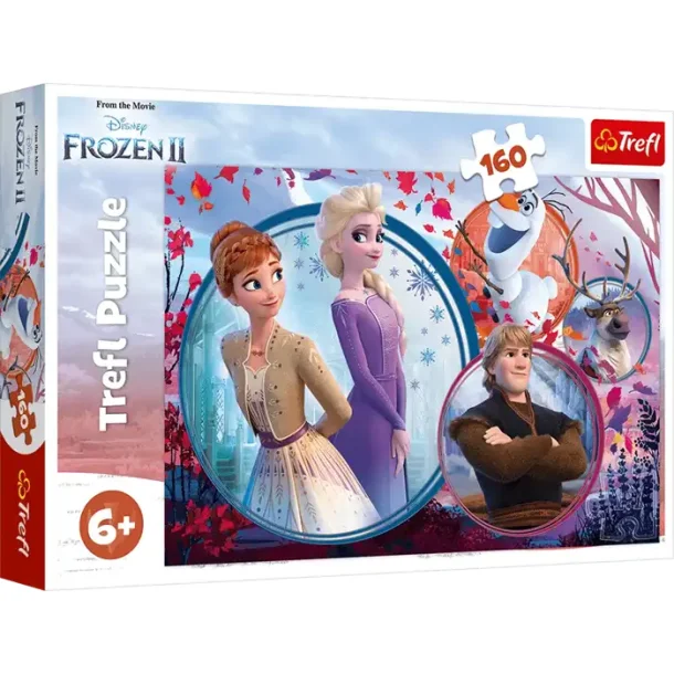 Puslespil | Frozen, sister adventure | 160 Brikker |