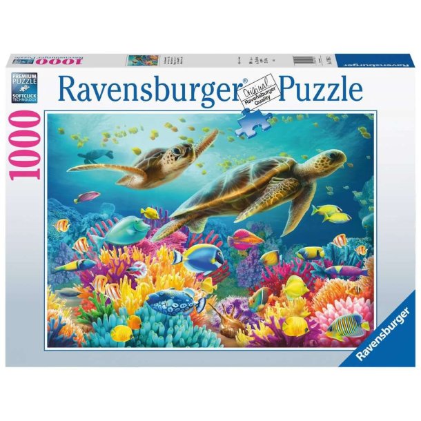 Ravensburger Puslespil | 1000 Brikker | Blue Underwater World |