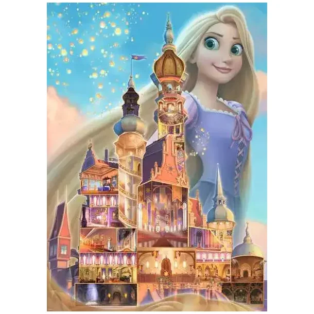 Ravensburger Puslespil | 1000 Brikker | Disney Rapunzel Castle |