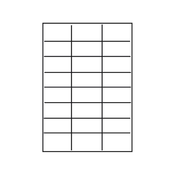 BNT Etiketter | 24 pr ark | 63,5x33,9mm | 100stk |