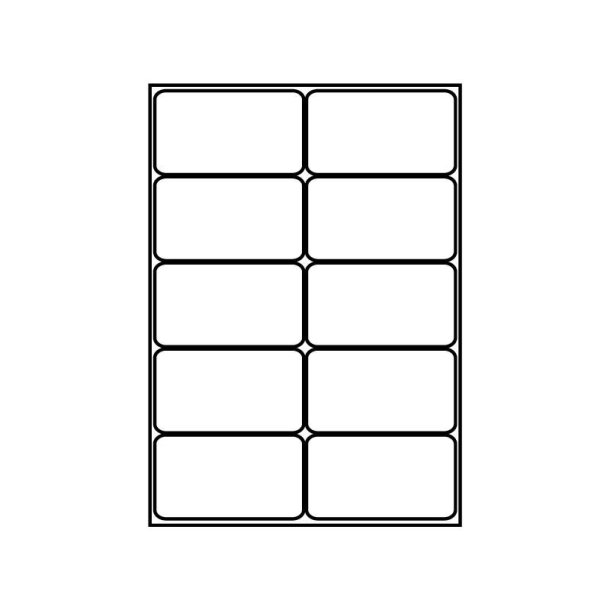 BNT Etiketter | 10 pr ark | 99,1x57mm | 100stk |