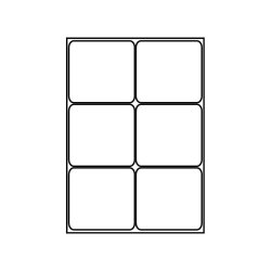 BNT Etiketter | 6 pr ark | 99,1x93,1mm | 100stk |