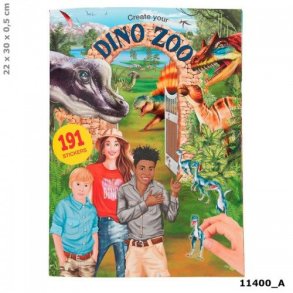 Dino World Zoo Aktivitetsbog | m/ Klistermrker |