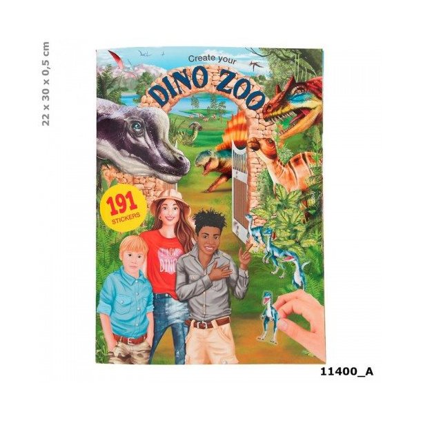Dino World Zoo Aktivitetsbog | m/ Klistermrker |