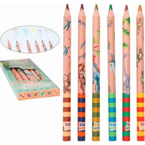 Dino World Multifarvet Blyanter 