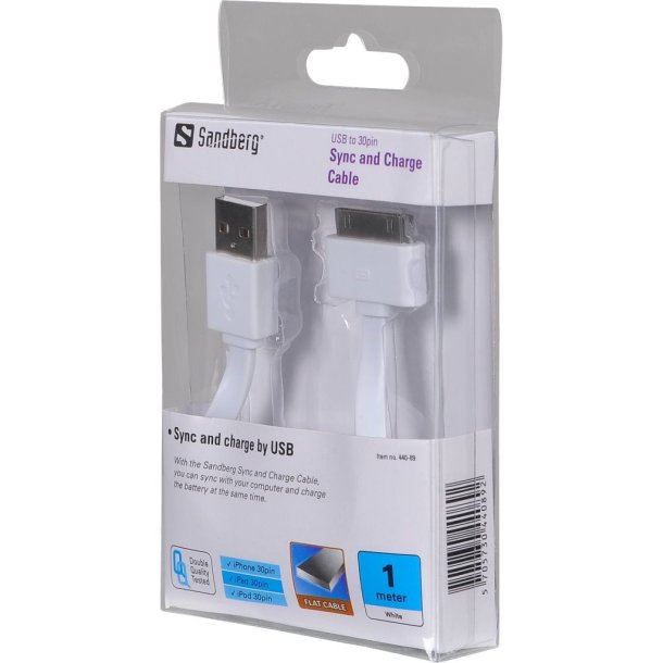 Sandberg USB to 30pin, 1m
