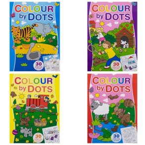 Malebog | Mal efter prik til prik | 4 ass. |