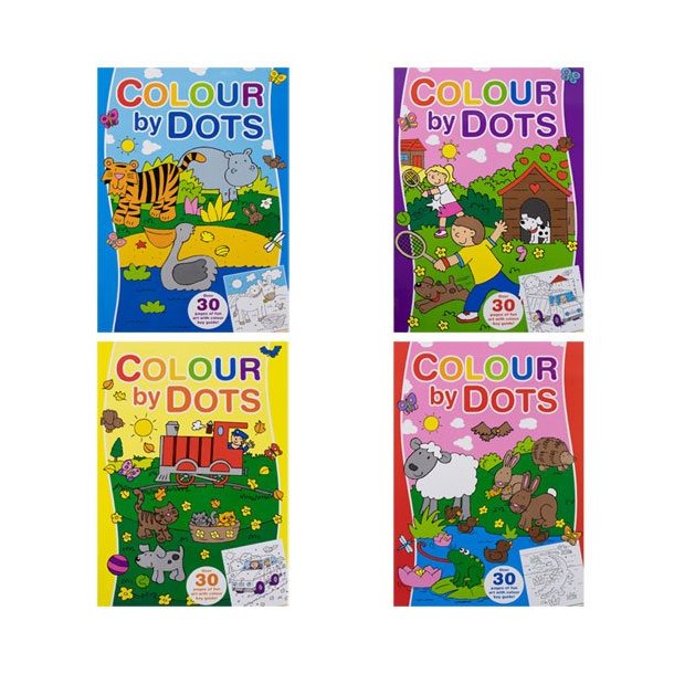 Malebog | Mal efter prik til prik | 4 ass. |