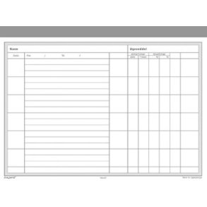 Ugeseddel 2 x 50 sider m/kopi