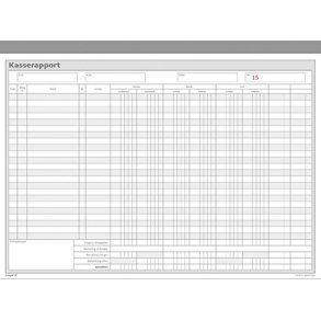 Kasserapport | Kasse-Bank-Giro+1 | 2x50 sider m. Kopi |