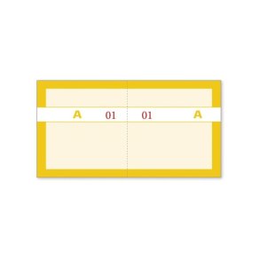 Kuponbog | Gul | 2x100stk |