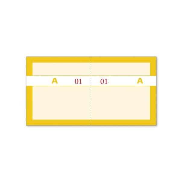 Kuponbog | Gul | 2x100stk |