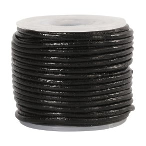 Ldersnor | 1mm | Sort | 10m |