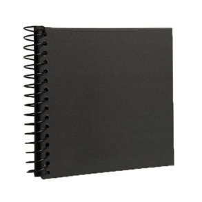 Scrapbog 20 sort, hvide sider 30x30