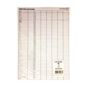 Yatzy Mega Blok - til 12 terninger, A4