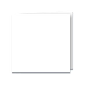 Kvadrat Dobbeltkort 5-pakke Hvid 