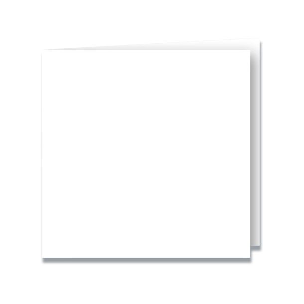 Kvadrat Dobbeltkort 5-pakke Hvid 