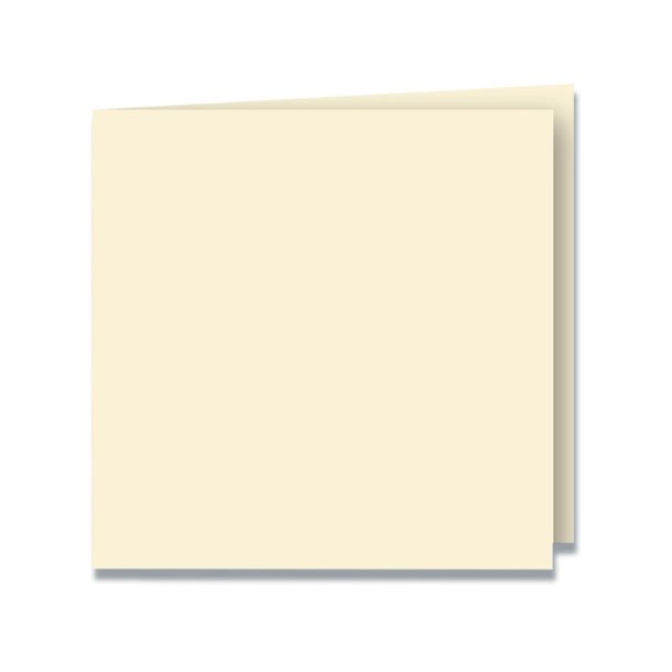 Kvadrat Dobbeltkort 5-pakke Elfenben