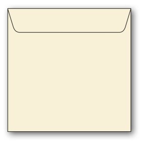 Kvadratiske Kuverter 5pk Elfenben