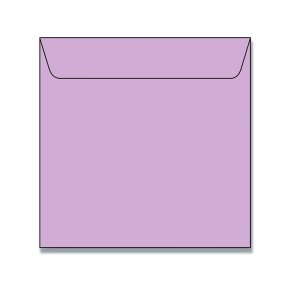 Kvadratiske Kuverter 5pk Lys Lilla