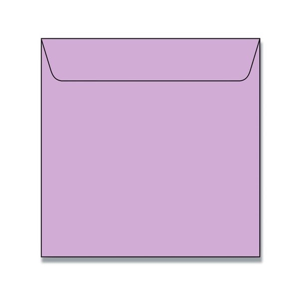 Kvadratiske Kuverter 5pk Lys Lilla